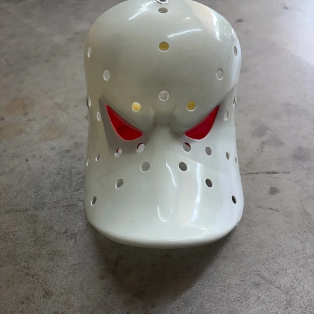 White Anaheim Ducks Goalie Mask